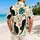 Abstract Cat Faces and Retro Ocean Eyes for Beach Holidays and Resort Weekends Style Hawaiian Shirt - 2