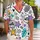 Playful Doodle Hearts, Stars And Island Icons For Beach Holidays And Summer Trips Hawaiian Shirt - 1