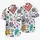 Playful Doodle Hearts, Stars And Island Icons For Beach Holidays And Summer Trips Hawaiian Shirt - 5