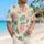 Pink Apple Orchard Motif for Sunny Vacation Style and Fruit-Lover Gift Ideas Men Hawaiian Shirt - 6