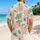 Pink Apple Orchard Motif for Sunny Vacation Style and Fruit-Lover Gift Ideas Men Hawaiian Shirt - 2