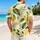 Lemon Green Leaf Tropical Style for Beach Vacations, Resort Outings and Summer Days Hawaiian Shirt - 2