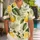 Lemon Green Leaf Tropical Style for Beach Vacations, Resort Outings and Summer Days Hawaiian Shirt - 1