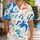 Abstract Coastal Brush Marks for Beach Vacations, Resort Weekends, and Everyday Wear Hawaiian Shirt - 1