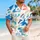 Abstract Coastal Brush Marks for Beach Vacations, Resort Weekends, and Everyday Wear Hawaiian Shirt - 6