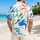 Abstract Coastal Brush Marks for Beach Vacations, Resort Weekends, and Everyday Wear Hawaiian Shirt - 2