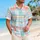 Pastel Aqua Plaid Island Style For Beach Getaways, Vacations, And Sunny Resort Days Hawaiian Shirt - 6