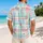Pastel Aqua Plaid Island Style For Beach Getaways, Vacations, And Sunny Resort Days Hawaiian Shirt - 2