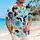 Colorful Cow Faces and Tropical Blossoms for Beach Holidays, Cruises, and Summer Parties Hawaiian Shirt - 6