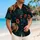 Midnight Panther Heads with Tropical Foliage for Beach Vacations and Resort Style Hawaiian Shirt - 6