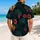 Midnight Panther Heads with Tropical Foliage for Beach Vacations and Resort Style Hawaiian Shirt - 2
