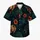 Midnight Panther Heads with Tropical Foliage for Beach Vacations and Resort Style Hawaiian Shirt - 7