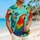 Scarlet Macaw Tropical Paradise Scene For Beach Vacations, Island Getaways, And Travel Hawaiian Shirt - 6