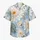 White Chrysanthemum Blooms With Apricot Centers For Beach Vacations And Men's Summer Style Hawaiian Shirt - 7