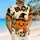 Smiling Halloween Pumpkins and Witch Hat for Festive Parties and Beach Vacation Gatherings Hawaiian Shirt - 6