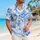Blue Peony Garden With Ocean Breeze For Resort Holidays And Summer Vacation Style Hawaiian Shirt - 6