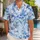 Blue Peony Garden With Ocean Breeze For Resort Holidays And Summer Vacation Style Hawaiian Shirt - 1
