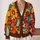 Retro Floral Blooms for Everyday Layering and Vacation Style for Plus Size Women All-over Print Knitted Cardigan - 2