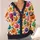 Colorful Jack-O'-Lantern Pumpkins for Cozy Autumn Gatherings, Vacation Days, and Women All-over Print Knitted Cardigan - 4