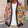 Colorful Jack-O'-Lantern Pumpkins for Cozy Autumn Gatherings, Vacation Days, and Women All-over Print Knitted Cardigan - 5