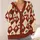 Cherry Floral Argyle Style for Autumn Dates and Vacations, Women’s Vintage Layering All-over Print Knitted Cardigan - 4