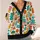 Colorful Geometric Doodle Motifs for Creative Casual Layering and Everyday Outings All-over Print Knitted Cardigan - 4
