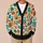 Colorful Geometric Doodle Motifs for Creative Casual Layering and Everyday Outings All-over Print Knitted Cardigan - 6