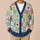 Colorful Heart Patchwork Motifs for Casual Layering, Spring Outings, And Date Days All-over Print Knitted Cardigan - 6