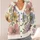 Abstract Floral Blooms in Soft Pastels for Casual Autumn Outings and Vacation Style All-over Print Knitted Cardigan - 4