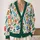 Colorful Botanical Leaf Motifs for Casual Autumn Layering and Everyday Women’s Style All-over Print Knitted Cardigan - 2