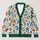 Colorful Botanical Leaf Motifs for Casual Autumn Layering and Everyday Women’s Style All-over Print Knitted Cardigan - 1