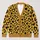 Mustard Heart Leopard Motif For Date Nights And Weekend Getaways With Everyday Charm All-over Print Knitted Cardigan - 1