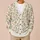 Pastel Botanical Flowers And Leaves For Spring Vacation Layering, Plus Size Women All-over Print Knitted Cardigan - 6