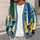 Abstract Sailboat Shapes for Coastal Vacation Layering, Casual Autumn Style for Women All-over Print Knitted Cardigan - 5