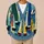 Abstract Sailboat Shapes for Coastal Vacation Layering, Casual Autumn Style for Women All-over Print Knitted Cardigan - 6