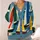 Abstract Sailboat Shapes for Coastal Vacation Layering, Casual Autumn Style for Women All-over Print Knitted Cardigan - 4