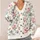 Pink Roses and Blue Daisies for Spring Days and Garden Dates, Feminine Style for Her All-over Print Knitted Cardigan - 4