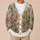 Pink Green Meadow Blooms for Autumn Layering, Vacation Days, and Elegant Date Style All-over Print Knitted Cardigan - 6