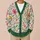 Colorful Wildflower Botanical Style for Spring Garden Lovers and Nature Loving Women All-over Print Knitted Cardigan - 6