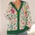 Colorful Wildflower Botanical Style for Spring Garden Lovers and Nature Loving Women All-over Print Knitted Cardigan - 4
