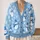 Playful Snowman Snowflake Hearts for Cozy Winter Layering and Holiday Outings Women All-over Print Knitted Cardigan - 2