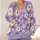Lavender Daisy Blooms for Casual Layering, Weekend Getaways, and Date Days for Women All-over Print Knitted Cardigan - 4