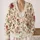 Vintage Rose Botanical Blooms for Autumn Layering, Romantic Everyday Style for Women All-over Print Knitted Cardigan - 2