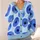 Blueberry Circle And Star Motif For Casual Autumn Layering, Women’s Everyday Style All-over Print Knitted Cardigan - 4