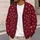 Blush Hearts on Wine Red for Romantic Weekends and Everyday Women's Layering Style All-over Print Knitted Cardigan - 5