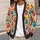 Colorful Jack-O'-Lanterns for Autumn Gatherings, Festivals, and Casual Layering Looks All-over Print Knitted Cardigan - 5