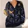 Celestial Black Cat Astrology Night Sky Magic for Everyday Layering and Stargazing All-over Print Knitted Cardigan - 4