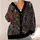 Japanese Oni Yokai Demon Motifs for Gothic Layering and Samurai-Inspired Streetwear All-over Print Knitted Cardigan - 4