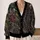 Japanese Oni Yokai Demon Motifs for Gothic Layering and Samurai-Inspired Streetwear All-over Print Knitted Cardigan - 2