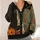Black Cat Pumpkin Halloween Motifs For Cozy Fall Layering, Spooky Cat Lover Gift All-over Print Knitted Cardigan - 4
